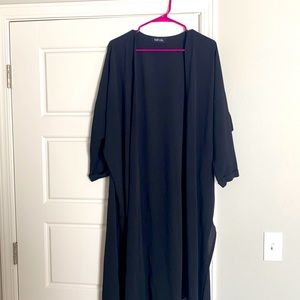 Black, crepe duster - Boutique